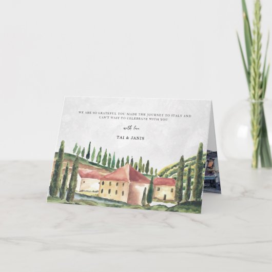 Waterverf tijdlijn Weddenschap Opslaan Datum Kaart (Voorkant)