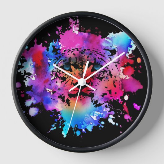 Waterverf Tijger Hoofd (Voorkant)