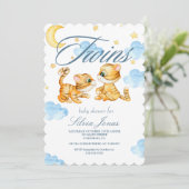 Waterverf tijger oerwoud dierentranen baby shower kaart (Staand voorkant)