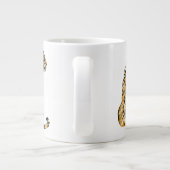 Waterverf tijger - zitting grote koffiekop (Achterkant)