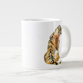Waterverf tijger - zitting grote koffiekop (Voorkant rechts)