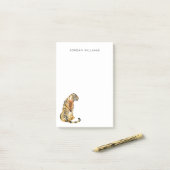 Waterverf tijger - zitting post-it® notes (Op bureau)