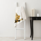 Waterverf tijger - zitting sherpa deken (In situ)