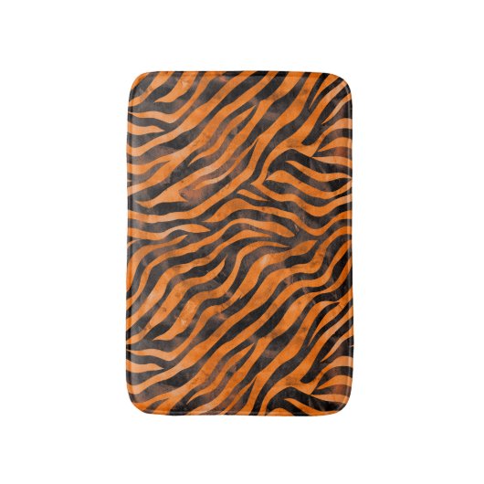 Waterverf tijgerprint badmat (Voorkant Verticaal)