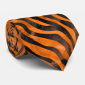 Waterverf tijgerprint stropdas (Opgerold)