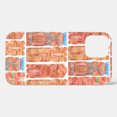 Waterverf tiki hawaii voor een naadloos patroon Case-Mate iPhone case (Achterkant (horizontaal))