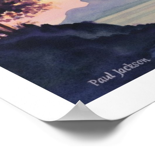 waterverf "Tillamook Bend" Poster (Hoek)