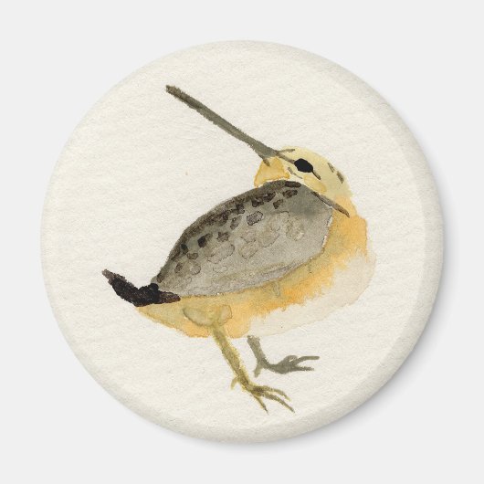 Waterverf Timberdoedle Painting Magneet (Voorkant)