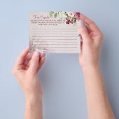 Waterverf Time Capsule trouwdag Flyer (Hand)