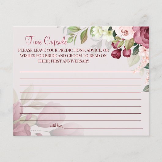 Waterverf Time Capsule trouwdag Flyer