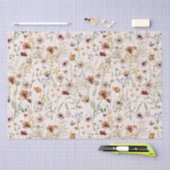 Waterverf Tiny Bloom Boho Bloempatroon Tissuepapier (Craft)