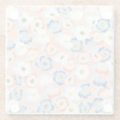 Waterverf Tiny Flowers: Glazen Onderzetter (Achterkant)