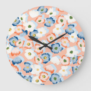 Waterverf Tiny Flowers:  Grote Klok