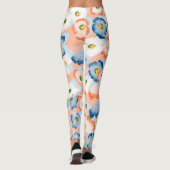 Waterverf Tiny Flowers:  Leggings (Achterkant)