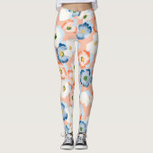 Waterverf Tiny Flowers:  Leggings (Voorkant)