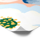 Waterverf Tiny Flowers:  Poster (Hoek)