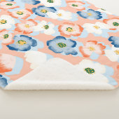 Waterverf Tiny Flowers:  Sherpa Deken (3/4)