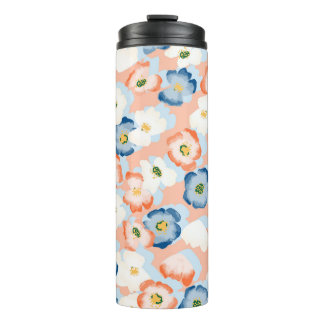 Waterverf Tiny Flowers:  Thermosbeker