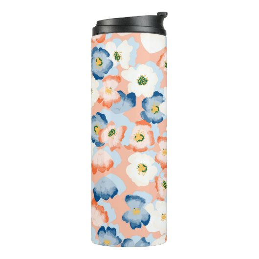 Waterverf Tiny Flowers:  Thermosbeker (Gedraaid links)