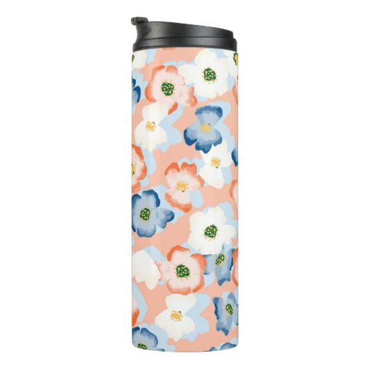 Waterverf Tiny Flowers:  Thermosbeker (Geroteerd rechts)