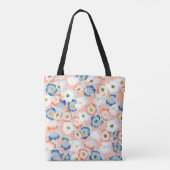 Waterverf Tiny Flowers: Tote Bag (Achterkant)