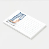 Waterverf Tiptoe Kiss Post-it® Notes (Schuin)