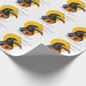 Waterverf toekan cadeaupapier (Hoek)