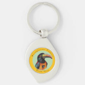 Waterverf toekan sleutelhanger (Voorkant)