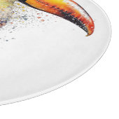 Waterverf Toekan Tropische Keuken Cadeau Stijl Snijplank (Hoek)