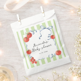 Waterverf tomaat baby shower bedankzakje