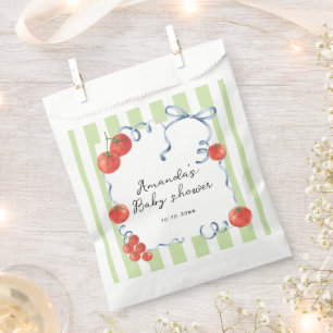 Waterverf tomaat baby shower  bedankzakje