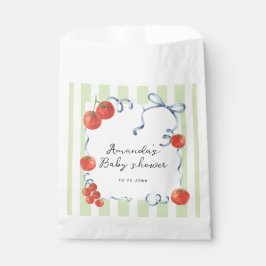 Waterverf tomaat baby shower bedankzakje
