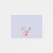 Waterverf Tomahawk Hammer en Flowers Design Post-it® Notes (Voorkant)