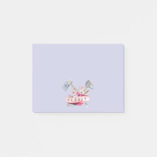 Waterverf Tomahawk Hammer en Flowers Design Post-it® Notes