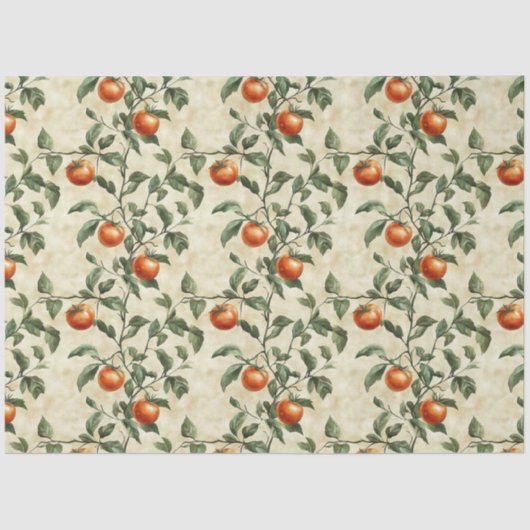 Waterverf tomaten op de wijnstok tissuepapier (Voorkant)