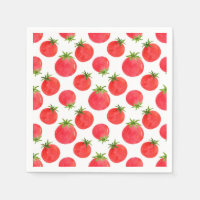 Waterverf Tomaten Pattern Napkins