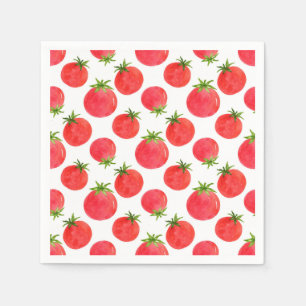 Waterverf Tomaten Pattern Napkins Servet