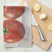 Waterverf tomaten theedoek (Quarter Fold)