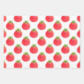 Waterverf tomatentPatroon Inpakpapier Vel (Voorkant 3)