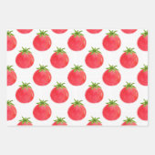 Waterverf tomatentPatroon Inpakpapier Vel (Voorkant 2)