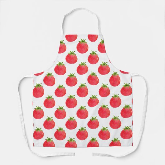 Waterverf tomatentPatroon Schort (Voorkant)