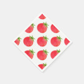 Waterverf tomatentPatroon Servet (Hoek)