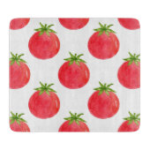 Waterverf tomatentPatroon Snijplank (Voorkant)