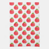 Waterverf tomatentPatroon Theedoek (Verticaal)