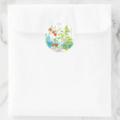 Waterverf tomato Herb Garden Vegetables Ronde Sticker (Tas)