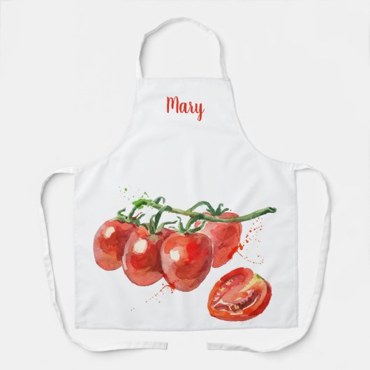 Waterverf Tomato  Schort (Voorkant)