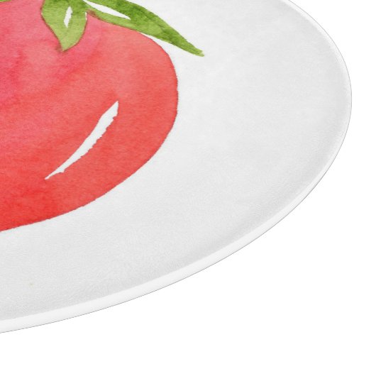 Waterverf Tomato Snijplank (Hoek)