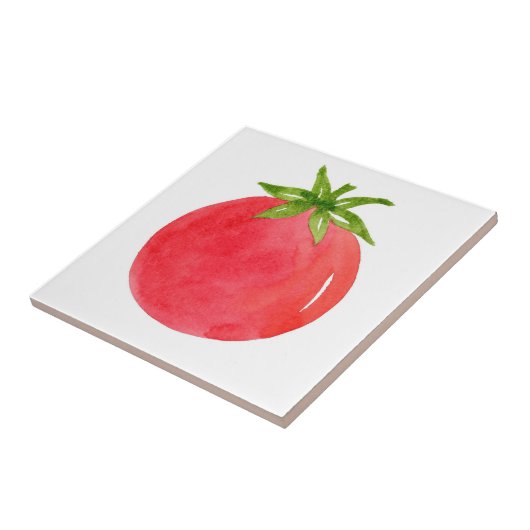 Waterverf Tomato Tegeltje (Zijkant)