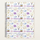 Waterverf Tooth | tandheelkundige hygiënist   Planner (Voorkant)