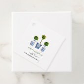 Waterverf topiaries Happy Birthday gift labels (In situ)